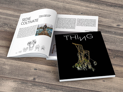 rivista THING cover design indesign magazine