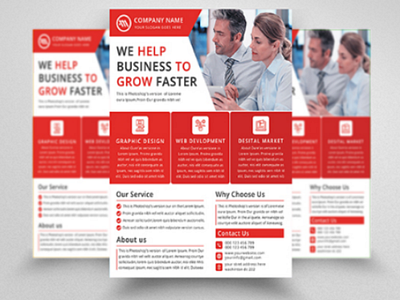 Corporate Flyer - Business Flyer - Flyer Design a4 corporate marketing modern flyer newspaper poster professional psd corporate flyer advertising agency business business flyer clean company corporate creative leaflet product flyer service