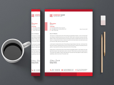 Corporate Letterhead Design - Stationery Design 2021 letterhead branding design brochure business card corporate identity corporate letterhead identity letterhead template logo outstanding professional business card professional card stationery three dimensional