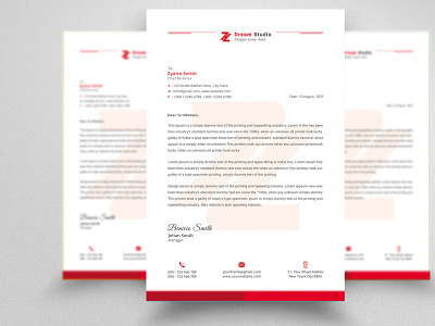 Professional Letterhead Design - Stationery Design 2021 letterhead branding design brochure business card businesscard corporate corporate identity corporate letterhead document docx elegant envelope folder graphic letterhead template marketing stationery stationery design three dimensional