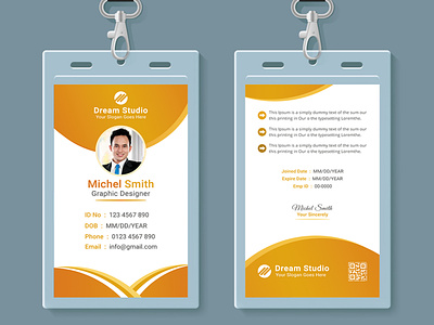 Business ID Card - ID Card Design- Stationery Design branding design business business card company corporate card corporate identity design employee badges template free id card template id id business card marketing modern namecard design national id card offices card outstanding photoshop professional card school