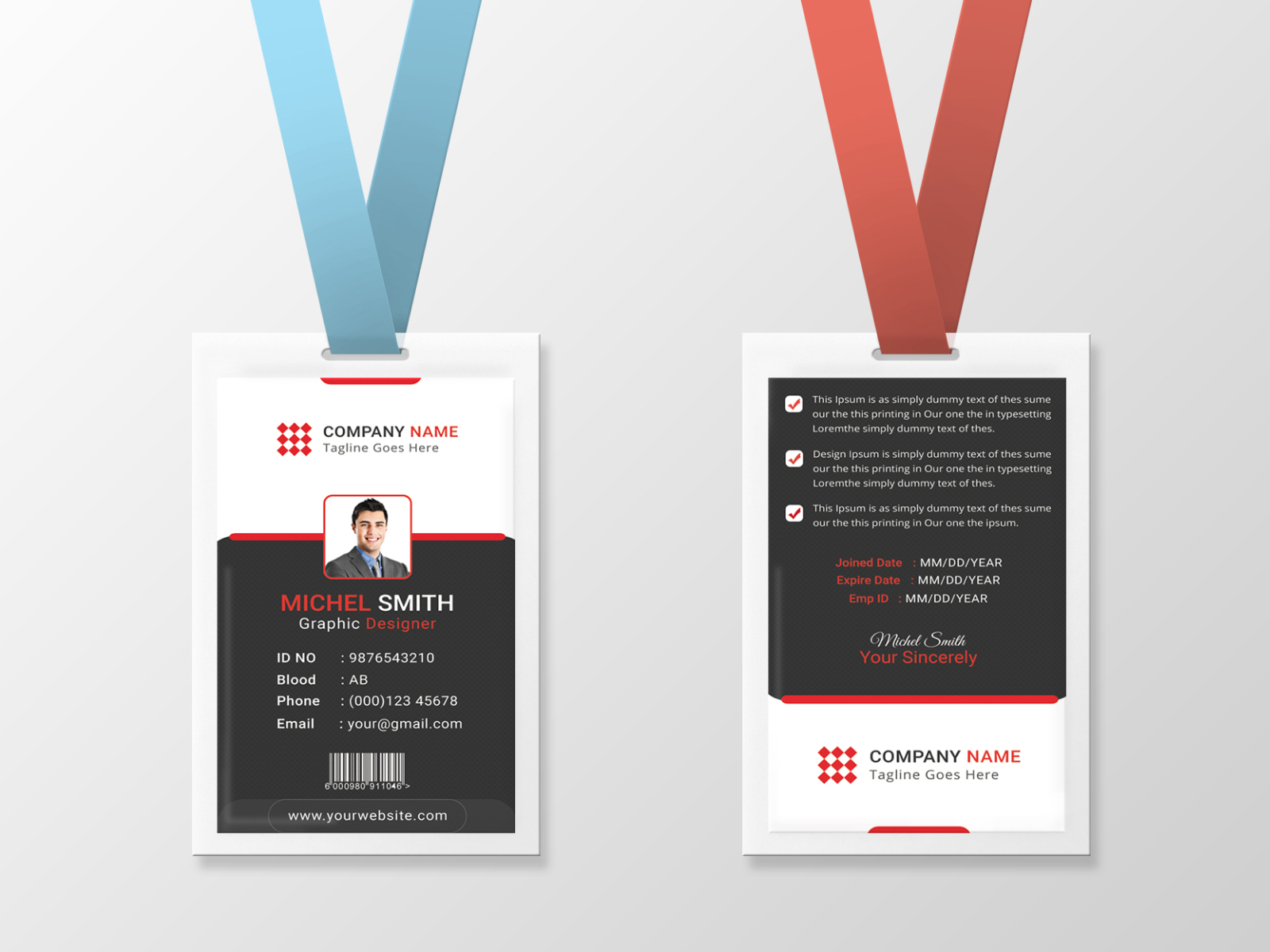 Business ID Card Design by Ferdous Hossain on Dribbble