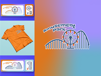 Amusement Park branding design dribbble dribbbleweeklywarmup flat icon logo weekly warm-up
