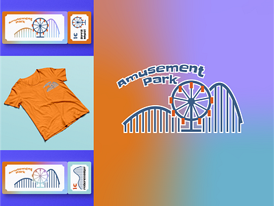 Amusement Park branding design dribbble dribbbleweeklywarmup flat icon logo weekly warm up