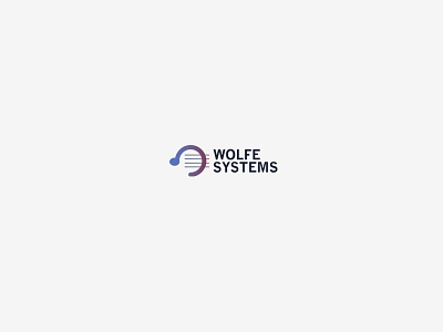 Wolfe Systems brand branding debut dribble identity logo logomark logos