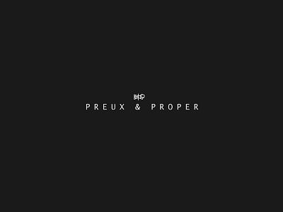 Preux&Proper brand branding debut dribble identity logo logomark logos