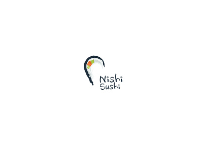 Nishi Sushi brand branding debut dribble identity logo logomark logos