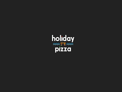 Holiday Pizza brand branding debut dribble identity logo logomark logos