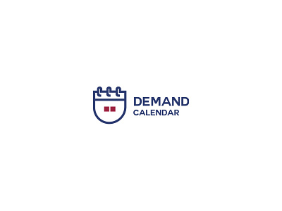 Demand Calendar brand branding debut dribble identity logo logomark logos