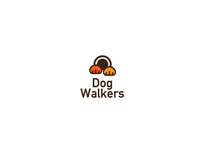 Dog Walkers brand branding debut dribble identity logo logomark logos