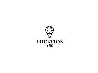 Location Cafe brand branding cafe debut dribble identity location logo logomark logos