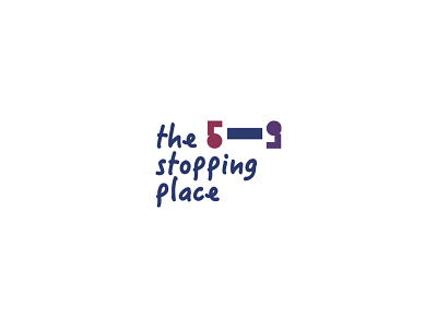 the stopping place brand branding debut dribble identity logo logomark logos