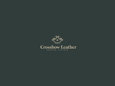 Crossbow Leather brand branding debut dribble event identity logo logomark logos visil