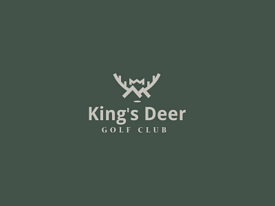 King's Deer - Golf Club brand branding debut dribble event identity logo logomark logos visil