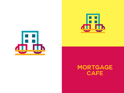 Mortgage Cafe logo mark brand branding debut dribble event identity logo logomark logos visil