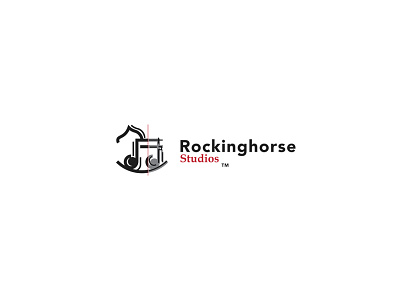 RockingHorse Studios brand branding debut dribble identity logo logomark logos