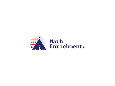 math enrichment brand branding debut dribble identity logo logomark logos