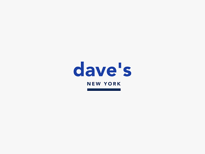 dave's new york brand branding debut dribble event identity logo logomark logos visil