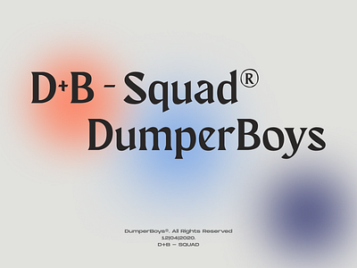 d b Boys branding clean gradient header minimal typogaphy