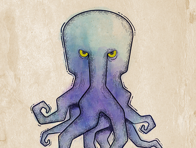 Octopus Purple illustration