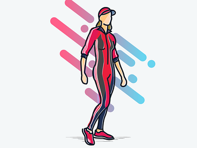 Sport Girl adidas girl graphic design illustration