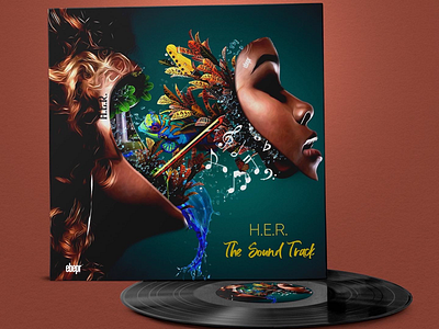 HER Music Official Cover Artwork by EBEPR Studios brand design cover artwork ebepr studios graphic design her music official