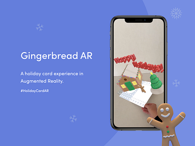 Holiday Card Augmented Reality 3d animation ar augmentedreality holidaycard holidaycardar