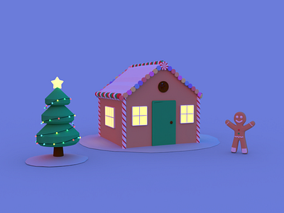 Gingerbread House 3D