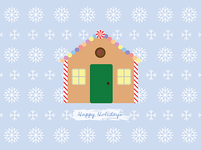 Gingerbread House Illustration