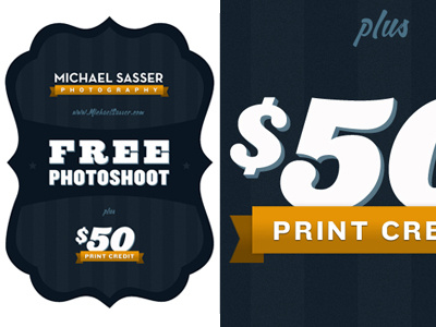 Photographer Gift Card blue card die cut free gift card photographer print