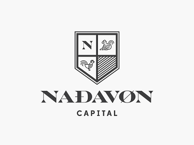 Nadavon Logo v2 branding chicken clean crest finance financial identity logo minimal modern monkey