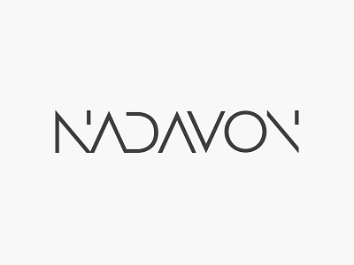 Nadavon Custom Lettering branding clean geometric logo logotype minimalist modern typography