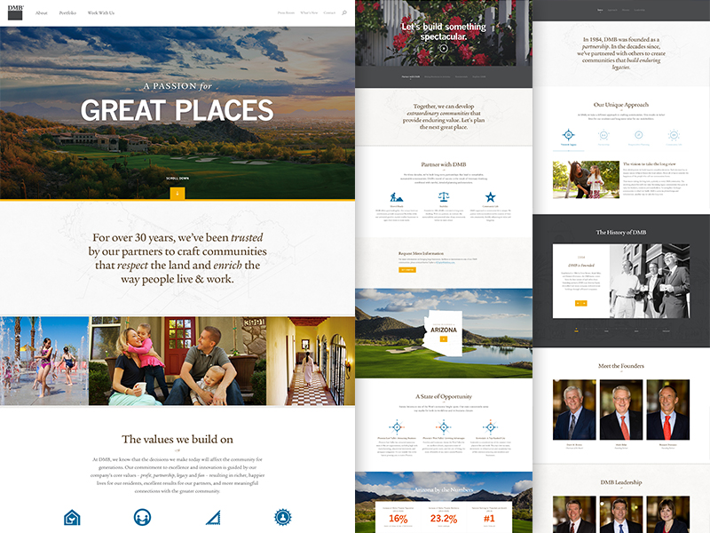 DMB Inc. Responsive Website by Adam Butler on Dribbble