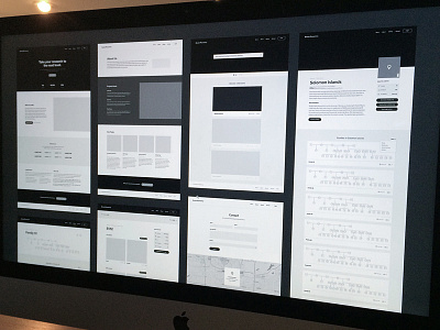 Wireframes for Dental Research Website application dental research ui ux web app website wireframes