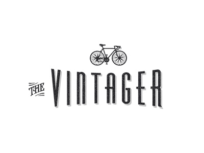 Identity for an online vintage magazine v3 logo identity branding vintage paperboy bicycle wip typography