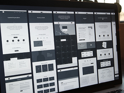 Marketing Wireframes – DMB corporate information architecture marketing research ui ux website wireframes