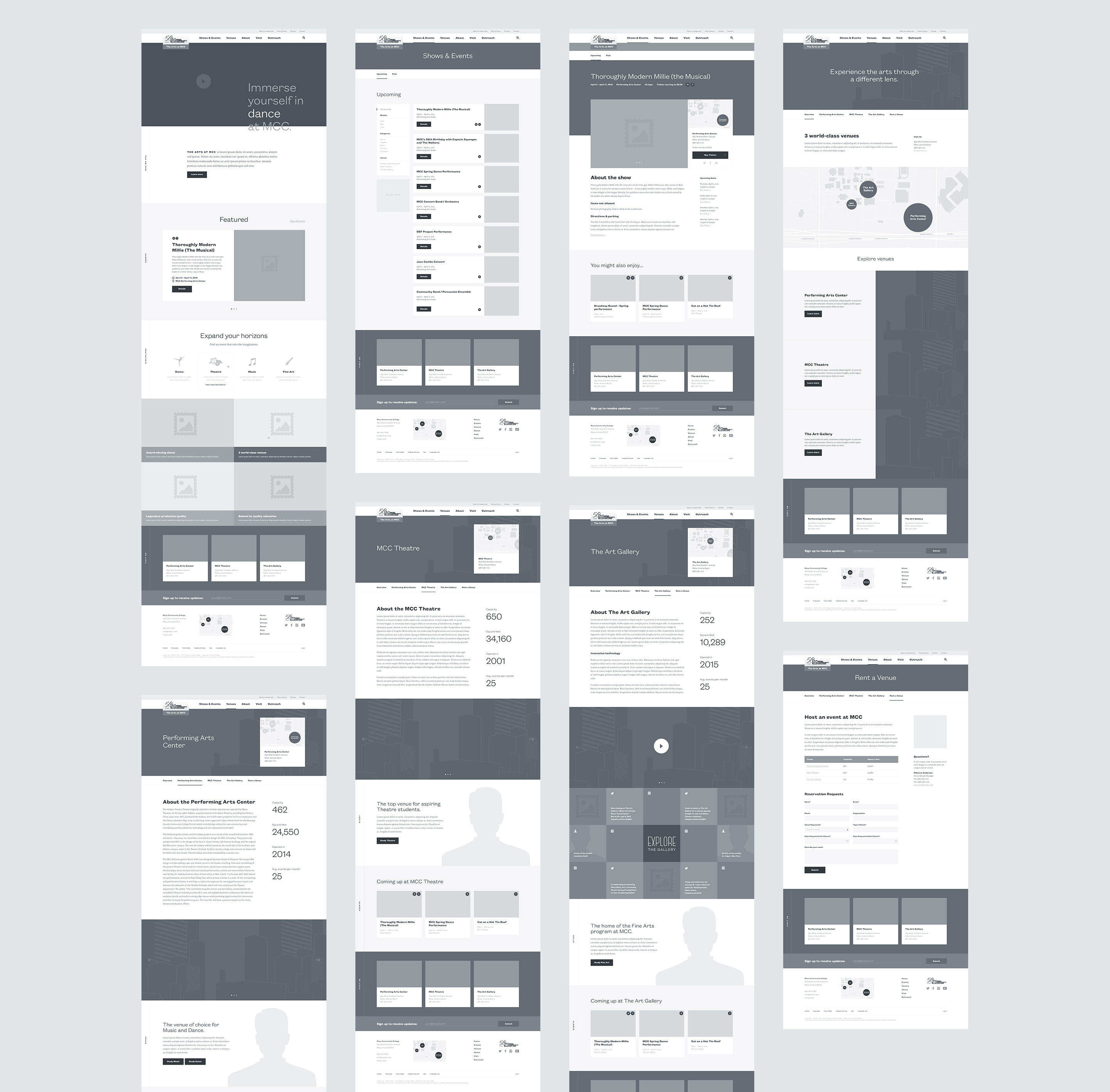 Dribbble Shot mcc wireframes full jpg By Adam Butler