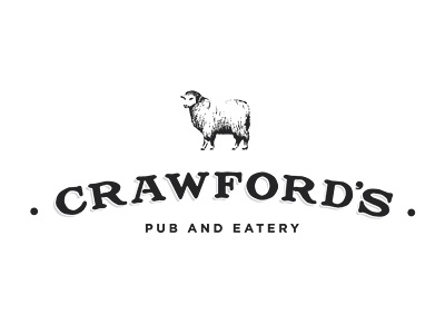 Crawford's Pub & Eatery Identity bar branding drink fervor creative food identity logo pub restaurant sheep