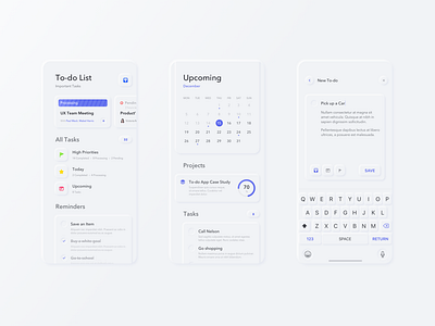 Neumorphism To-do App Concept