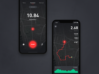Fitness Running App app fitness running tracking ui
