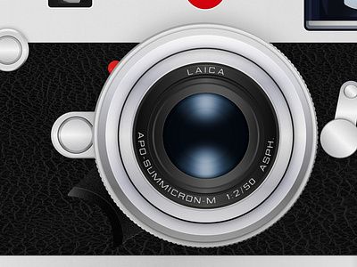 Laica M10 Lens Detail affinitydesigner camera illustration