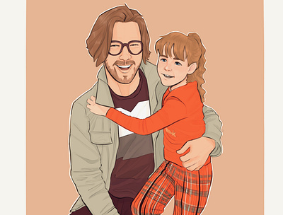 Father’s Day Commission cartoons character design characters concept art design fantasy illustration portrait