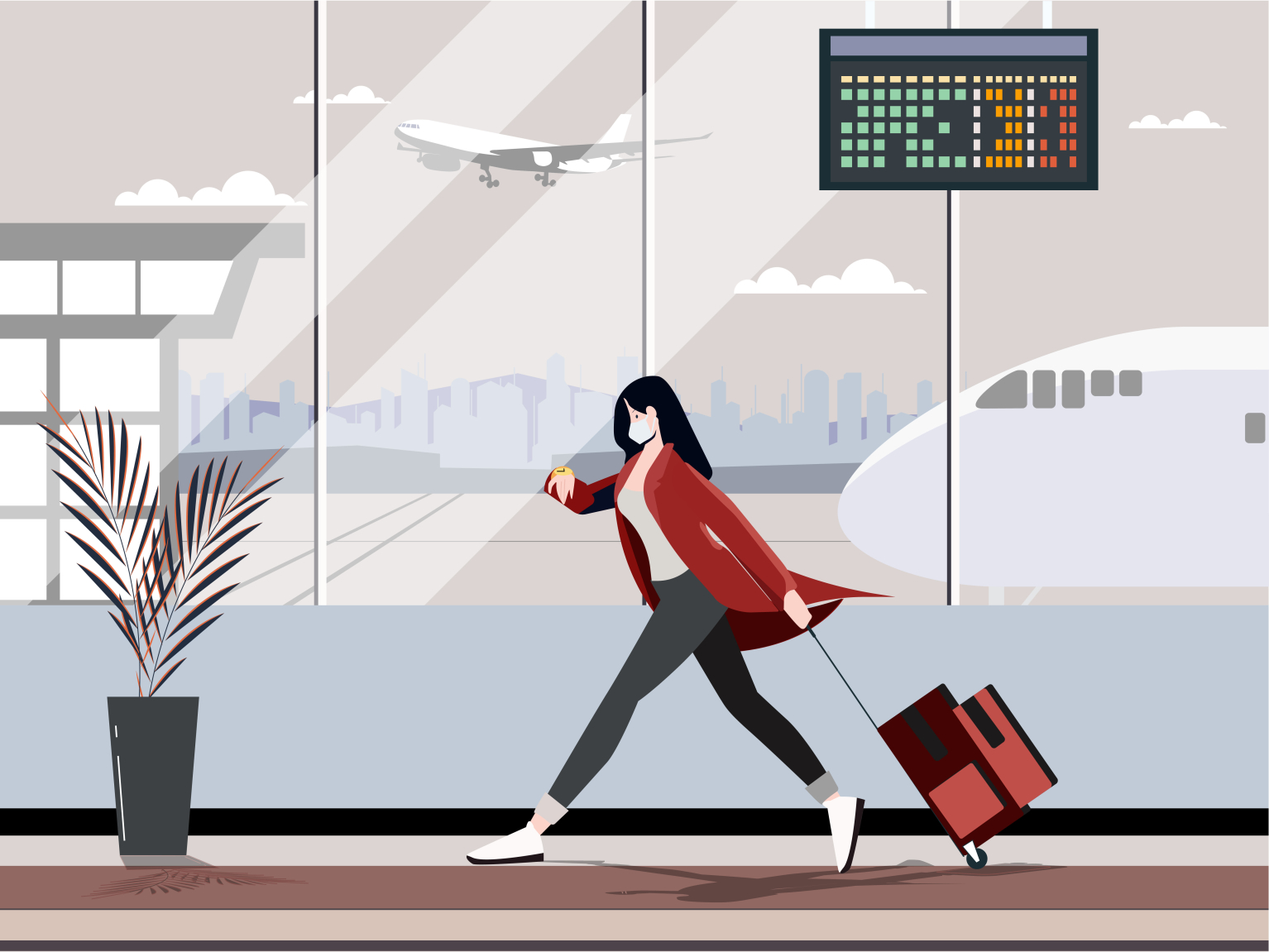 airport illustration by Mahes Excel Aldianzyah on Dribbble
