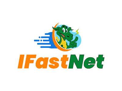 IFastNet Logo app branding design flat graphic design logo logodesign minimal type typography web website