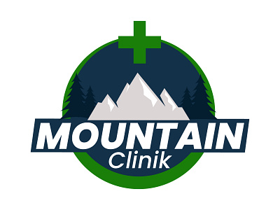 Mountain Clinik Logo art branding graphic design icon illustrator logo logodesign minimal typography vector