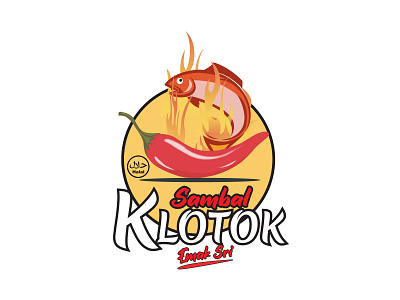Sambal Klotok Emak Sri art branding design flat graphic design illustration logo logodesign minimal typography