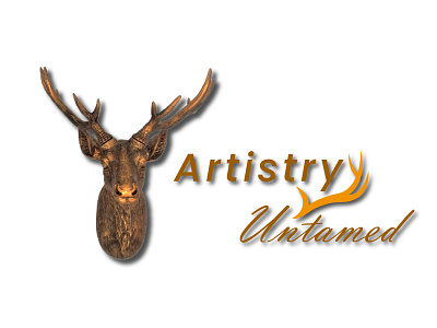 Artistry Untamed Logo art branding flat graphic design icon illustration illustrator logo logodesign minimal typography