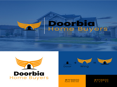 Doorbia Home Buyers Logo art branding design flat graphic design illustration illustrator logo logodesign minimal