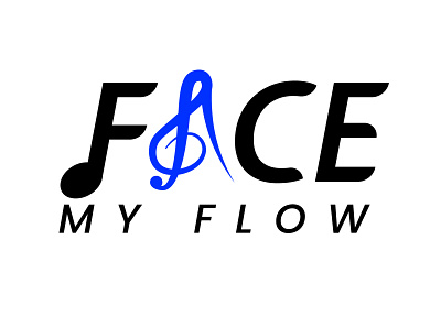 Logo Face My Flow branding design flat graphic design illustration logo logodesign minimal typography ui