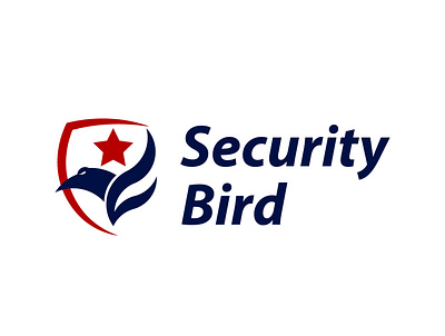 Logo Security Bird 3d animation branding design flat graphic design illustration logo logodesign minimal motion graphics typography ui